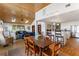 Open floor plan with dining area, modern kitchen, and lots of natural light at 1346/48 Pelican Watch, Seabrook Island, SC 29455