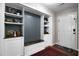 Convenient entryway with built-in shelving, bench and storage at 147 Moon Dance Ln, Summerville, SC 29483