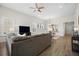Bright living room seamlessly connects to the dining area, offering a harmonious living space at 2014 Barn Swallow Rd, Summerville, SC 29483