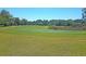 Expansive golf course view features manicured green and lush trees under a clear blue sky at 2124 Tall Grass Cir, Mount Pleasant, SC 29466