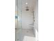 Luxurious glass enclosed shower with a rainfall showerhead and bench at 2238 Catesbys Blf, Seabrook Island, SC 29455