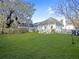 Spacious backyard featuring lush green lawn, and a patio area perfect for entertaining at 2320 Chadbury Ln, Mount Pleasant, SC 29466