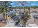 Aerial shot of the neighborhood, highlighting the lush greenery and community layout at 2615 Rutherford Way, Charleston, SC 29414