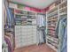 Walk-in closet with custom built-ins to maximize storage and organization at 2615 Rutherford Way, Charleston, SC 29414