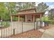 Outdoor kitchen provides the perfect space for grilling and entertaining guests at 2615 Rutherford Way, Charleston, SC 29414