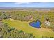 Beautiful aerial view highlighting the property's location near a serene lagoon and golf course at 31 Berkshire Hall, Kiawah Island, SC 29455