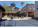Charming courtyard with fountain and outdoor seating at shops and Med Spa at 31 Berkshire Hall, Kiawah Island, SC 29455