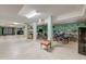 Spacious garage with ample storage space, organized shelves, and multiple bicycles at 31 Berkshire Hall, Kiawah Island, SC 29455