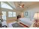 Relaxing bedroom with vaulted ceilings and a private balcony at 31 Berkshire Hall, Kiawah Island, SC 29455