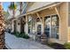Outdoor seating in front of a charming restaurant building at 31 Berkshire Hall, Kiawah Island, SC 29455