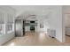 Bright kitchen with stainless steel appliances, and blue glass backsplash at 3699 Goodwater St, Mount Pleasant, SC 29466