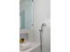 Close-up of the shower featuring white subway tile, and shower shelf at 3699 Goodwater St, Mount Pleasant, SC 29466