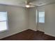 Bedroom with a ceiling fan and large windows at 4804 Coopers Ct, Summerville, SC 29485