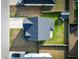 An aerial view of a well-maintained home featuring a fenced backyard with a shed and trampoline at 615 Ravens Wood Rd, Summerville, SC 29486