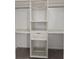 White closet with shelves and a drawer, and gray carpet at 615 Ravens Wood Rd, Summerville, SC 29486