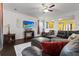 Comfortable living room with stylish furnishings and hardwood floors at 615 Ravens Wood Rd, Summerville, SC 29486