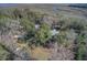 A high-definition aerial shot of a quaint home nestled among trees and beautiful marshes at 7759 Edingsville Beach Rd, Edisto Island, SC 29438
