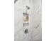 Elegant shower with marble-style tile, built-in shelving, and modern fixtures for a spa-like experience at 808 Alma Square Dr, Moncks Corner, SC 29461