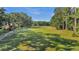 Lush green golf course surrounded by mature trees, with a beautiful fairway at 8615 Arthur Hills Cir, North Charleston, SC 29420