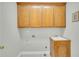 Functional laundry room with upper cabinets and a utility sink at 8615 Arthur Hills Cir, North Charleston, SC 29420