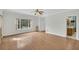 Spacious living room with a large window, crown molding, and hardwood floors at 8615 Arthur Hills Cir, North Charleston, SC 29420