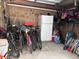 This garage provides secure and convenient storage with an extra refrigerator at 1001 Jungle Shores Dr # 1/4 Share Interval, Edisto Beach, SC 29438