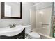 Cozy bathroom featuring a vanity with sink, toilet, and a shower-tub combo at 113 Hartley Hall Ct, Summerville, SC 29485