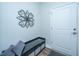 Welcoming entryway features a bench, storage, and neutral decor at 130 Darby Mdw Ln, Ridgeville, SC 29472
