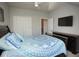 Spacious bedroom with great light, a modern ceiling fan, and ensuite bath at 130 River Landing Drive # 8209, Charleston, SC 29492