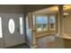 Bright foyer features luxury vinyl flooring, decorative columns and beautiful light at 132 Hidden Fawn Cir, Goose Creek, SC 29445