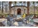 Outdoor fire pit area with ample seating, perfect for relaxing with Gathering and friends at 1505 Basildon Rd, Mount Pleasant, SC 29466
