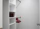 A clean and organized closet featuring shelving and hanging space at 1520 Wakendaw Rd, Mount Pleasant, SC 29464