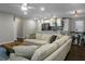 Spacious living room flows into the kitchen and dining area, perfect for entertaining at 1520 Wakendaw Rd, Mount Pleasant, SC 29464