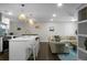 Open living space features kitchen, dining and living room with modern furnishings and decor at 1520 Wakendaw Rd, Mount Pleasant, SC 29464