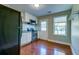 Eat in kitchen showcasing stainless steel appliances and hardwood floors at 1556 Larry St, North Charleston, SC 29405