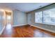 Bright living area featuring hardwood floors, window and neutral color at 1556 Larry St, North Charleston, SC 29405