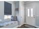 Cozy foyer with a window seat and storage bench at 1945 Hubbell Dr, Mount Pleasant, SC 29466