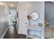 Welcoming hallway with wood floors and a decorative table at 1945 Hubbell Dr, Mount Pleasant, SC 29466