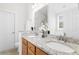 Double sink bathroom vanity with granite countertops and modern fixtures at 2005 Nitsa St, Johns Island, SC 29455
