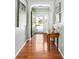 Welcoming entryway with hardwood floors, an arched doorway, and decorative elements at 2080 Bancroft Ln, Mount Pleasant, SC 29466