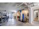 A large basement with concrete floor, weight training, bike, and utility space at 2664 Magnolia Woods Dr, Mount Pleasant, SC 29464