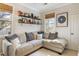 Comfortable bedroom with neutral tones, natural light, and shelving at 2664 Magnolia Woods Dr, Mount Pleasant, SC 29464