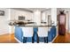 Well-lit kitchen featuring granite countertops, white cabinets, and barstool seating at 2664 Magnolia Woods Dr, Mount Pleasant, SC 29464