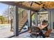 Outdoor seating area with stairs, a picnic table, and views of a refreshing swimming pool at 2664 Magnolia Woods Dr, Mount Pleasant, SC 29464