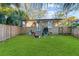 The yard is spacious and features a private fence, a lush lawn, and a patio at 47 Drake St, Charleston, SC 29403
