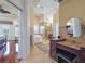 This bathroom has a jacuzzi tub, tiled floors, and a vanity area at 4935 Sound View Dr, Mount Pleasant, SC 29466
