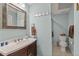 Cozy bathroom with neutral color palette, white countertops, and natural light at 4935 Sound View Dr, Mount Pleasant, SC 29466