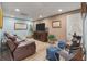 Spacious media room with comfortable seating and large tv at 4935 Sound View Dr, Mount Pleasant, SC 29466