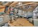 Spacious storage room or attic space with wood framing and plywood floor at 5219 Maybank Hwy, Wadmalaw Island, SC 29487