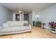 Comfortable living room featuring neutral tones, a ceiling fan, and bamboo floors at 607 Saint Charles Ct, Charleston, SC 29407